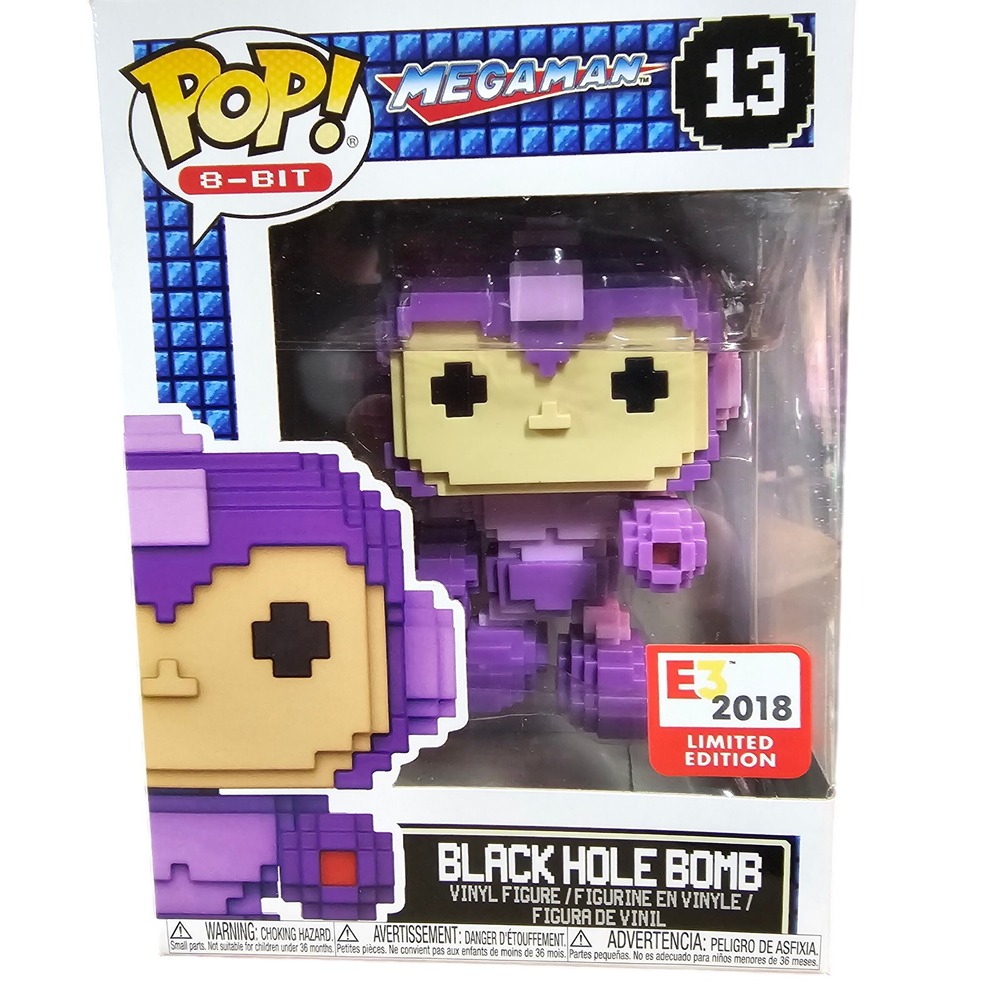 Funko Pop 8-Bit Megaman Black Hole Bomb E3 2018 Limited Edition Vinyl Figure 13